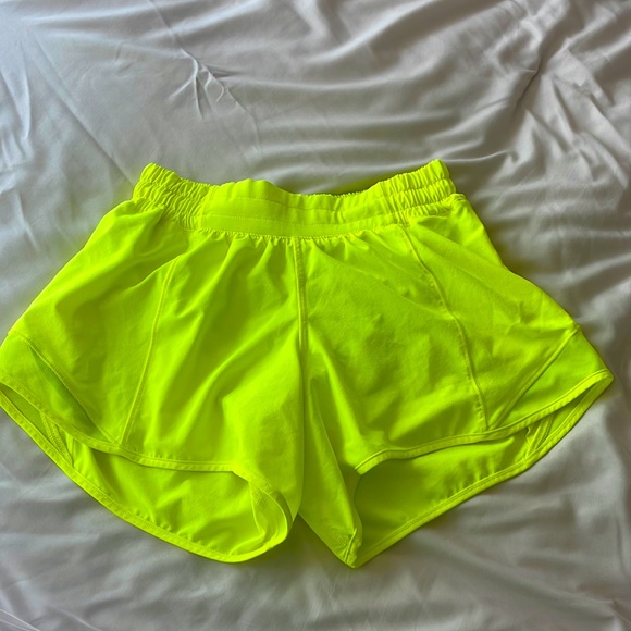lululemon athletica Pants - Lululemon hotty hots highlighter yellow like new